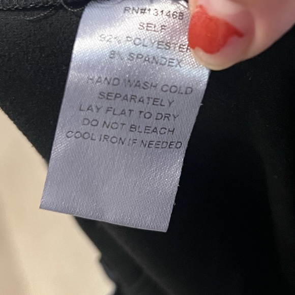 William B medium velvet (feels like suede!) black pull on pants/leggings - Picture 4 of 7